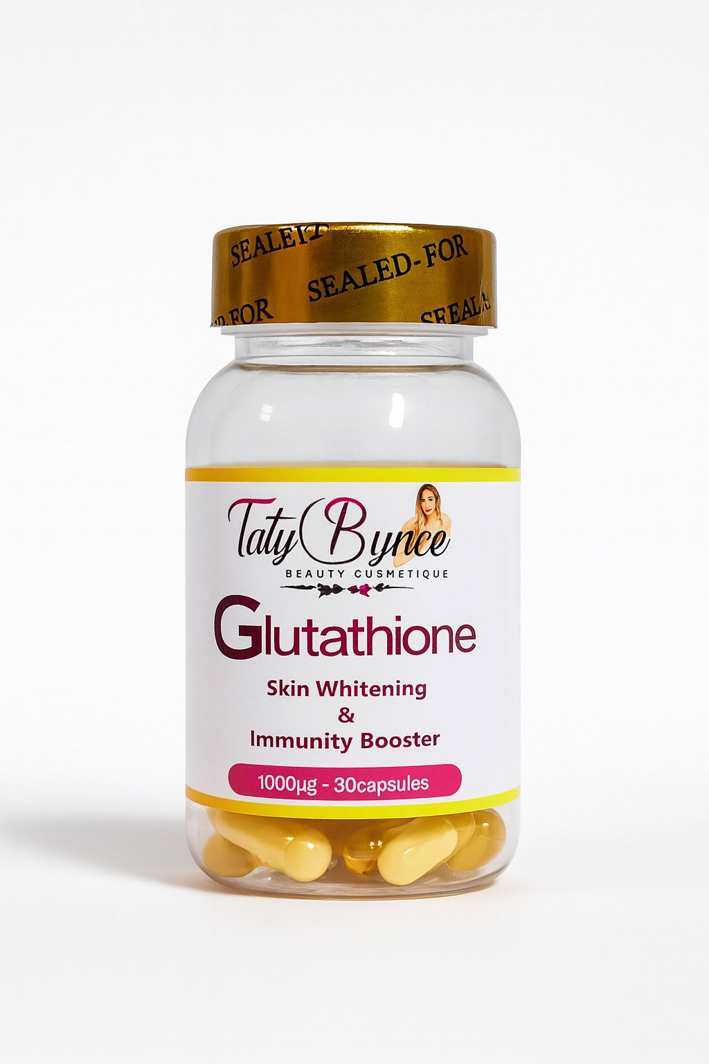 Glutathione Capsules – Éclat & Uniformité du Teint Taty Bynce